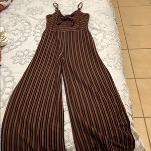 Forever 21 Striped Jumpsuit
